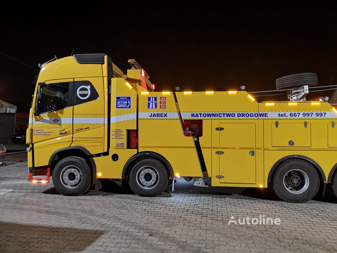 Holownik Volvo FH500 na sprzedaż - Pomoc drogowa Jarex