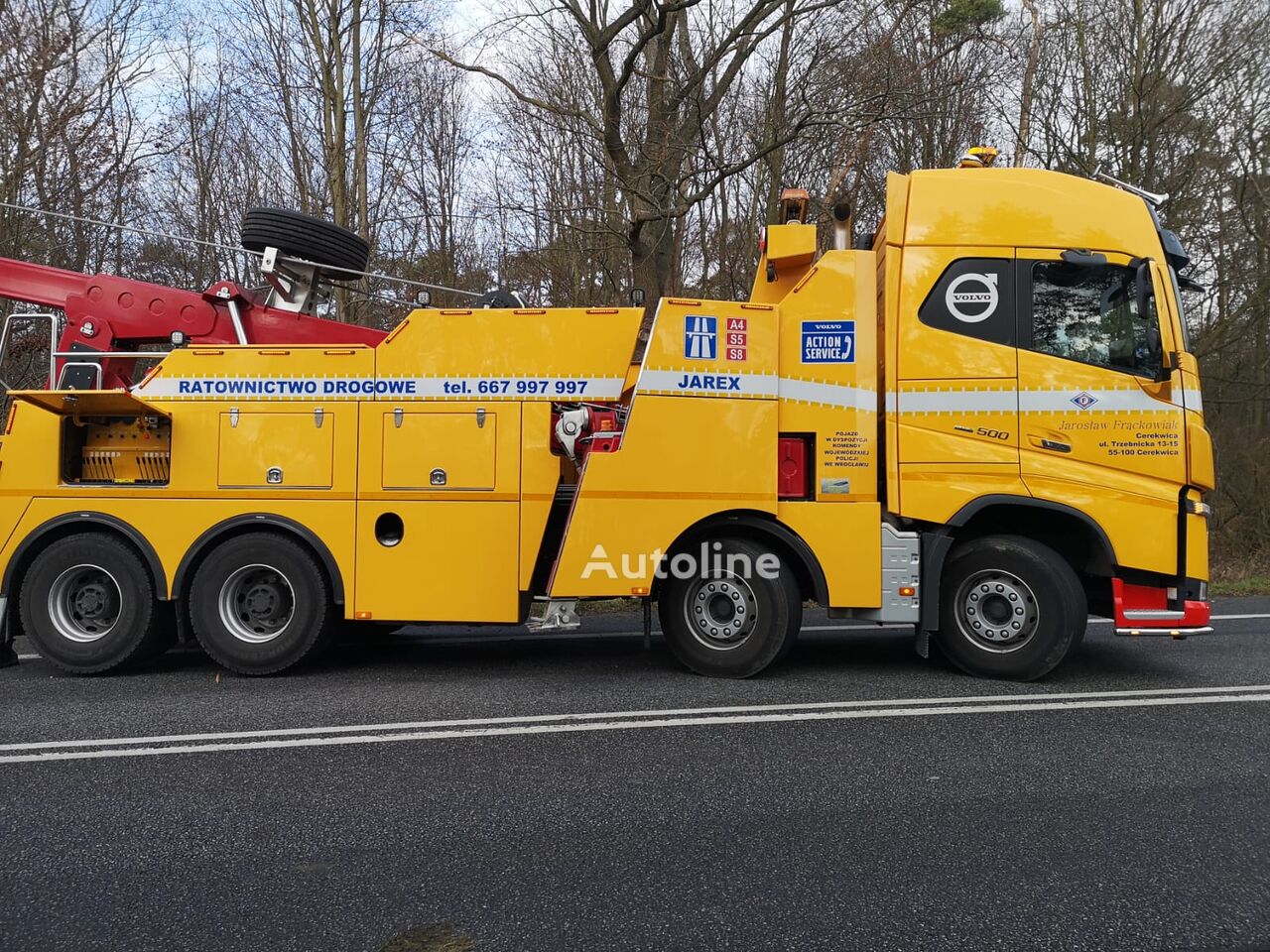 Laweta Volvo FH500 + Eurolift na sprzedaż 